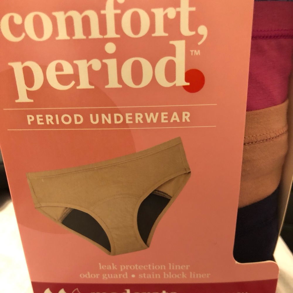 Hanes Comfort Period Underwear, Size 10 - 4 Pack